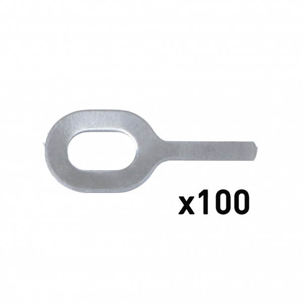 100 прямых колец № 1 Al-Special ep. 1,0 мм для SPOT ARCPULL GYS 059535